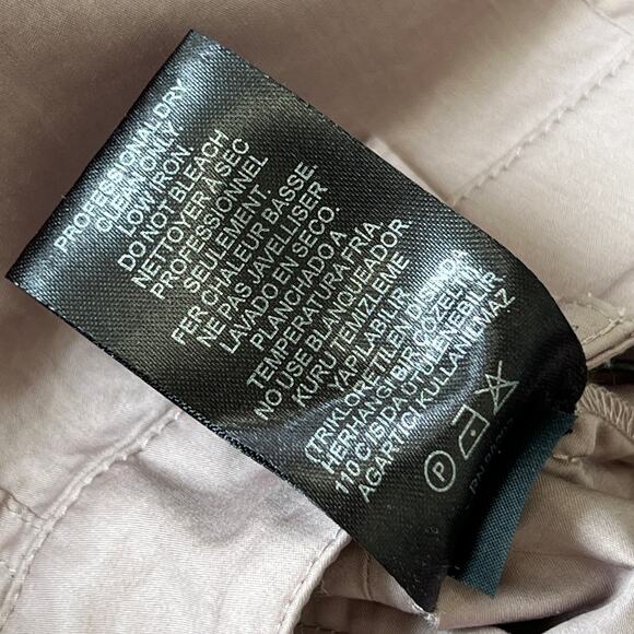 TIBI Carpenter Cotton Pants Straight Leg Taupe Gray Women's Size 2 Pleated NWT - Picture 9 of 11